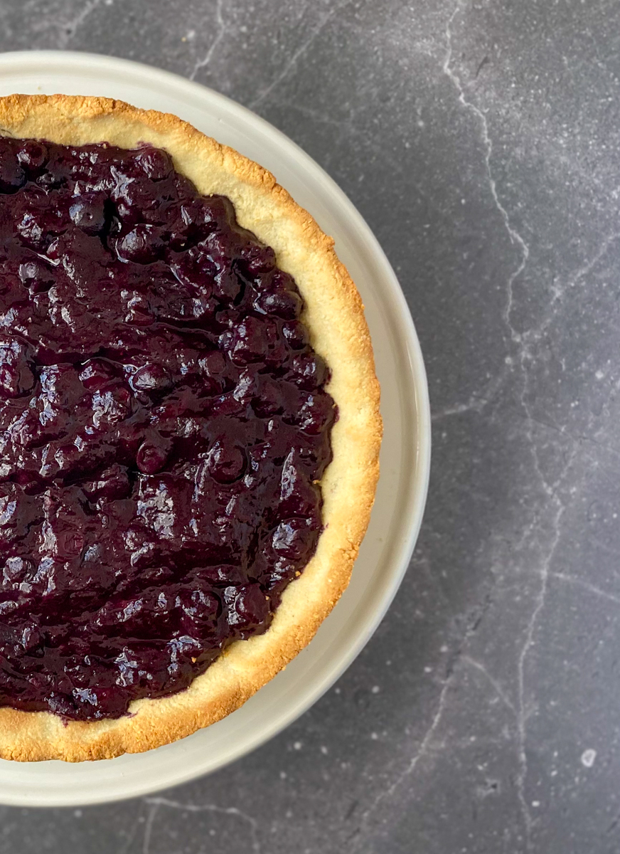 Sugar-free Vegan Blueberry Pie