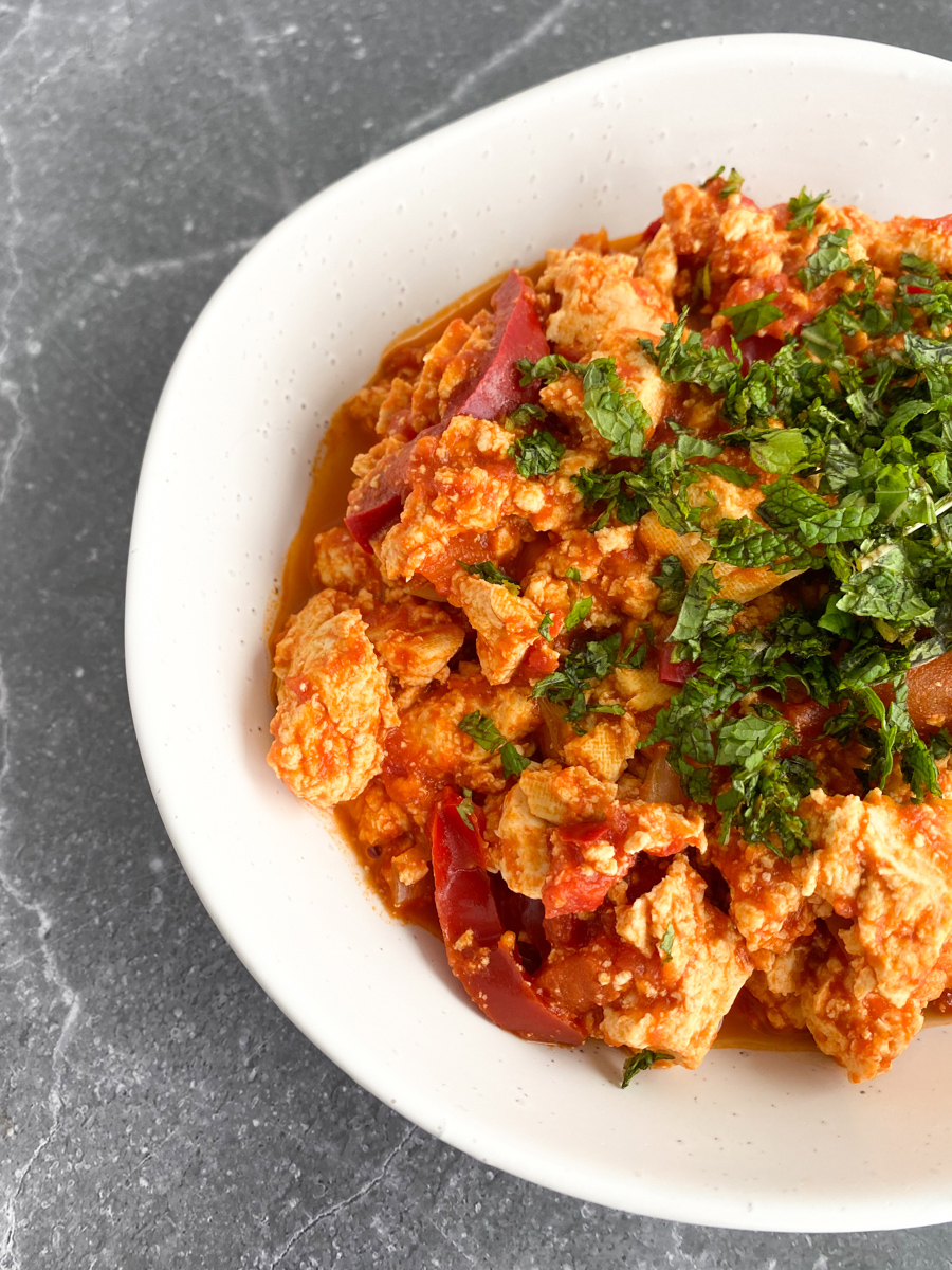 Vegan Scrambled Eggs (Menemen)