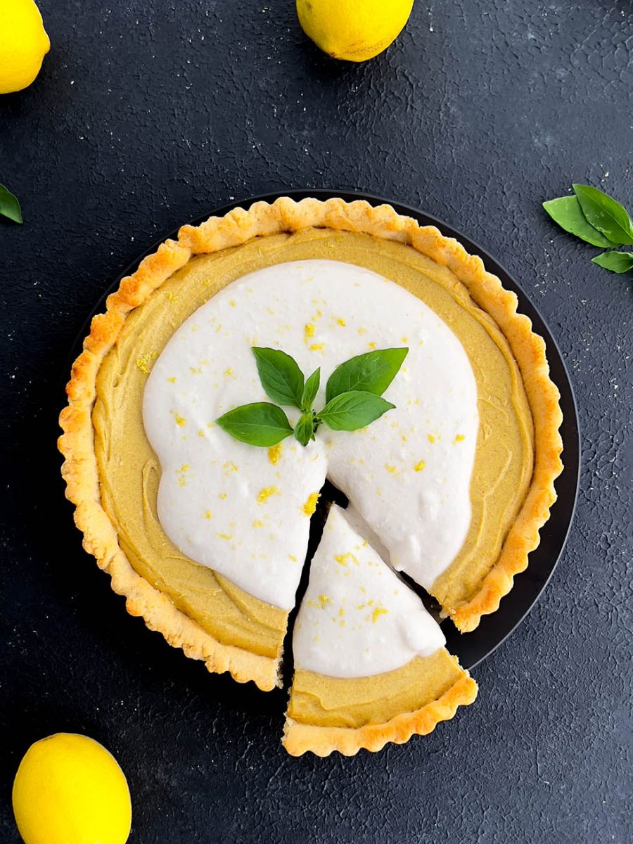 Lemon Pie (vegan, gluten-free, sugar-free)